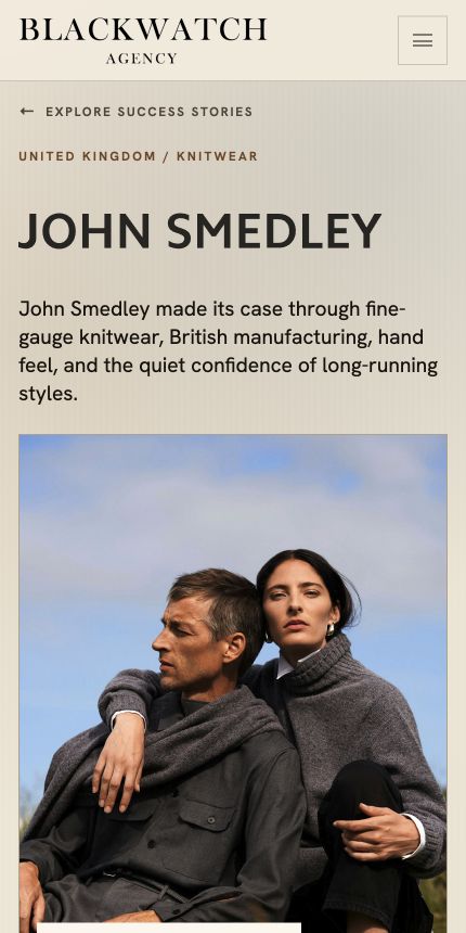 Blackwatch Agency John Smedley case study on mobile