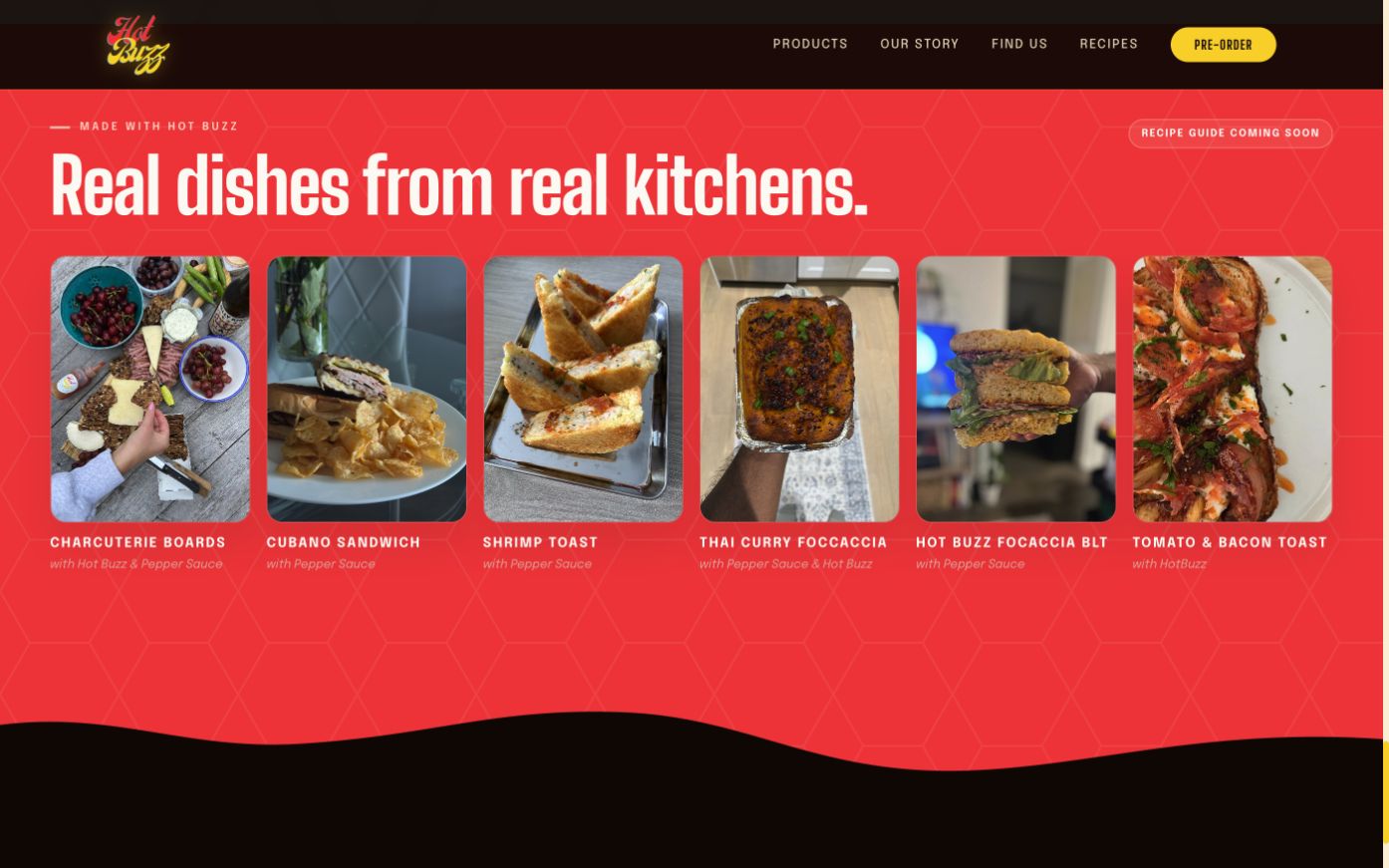 Hot Buzz recipe collection on desktop